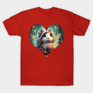 Guinea Pig Fairy Heart T-Shirt